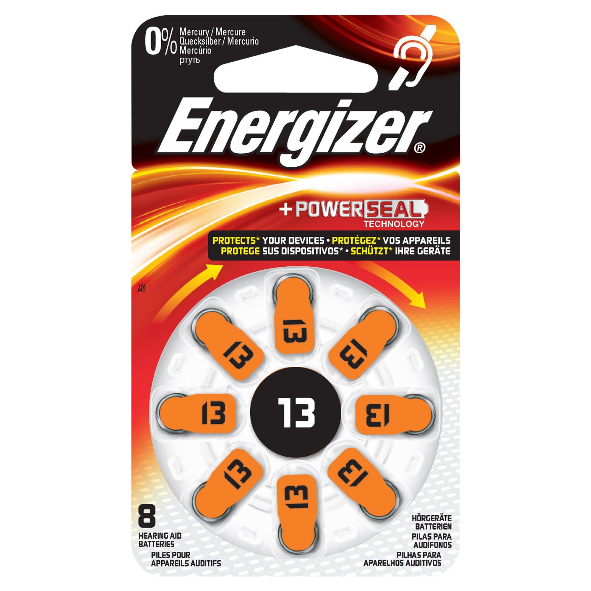 Image of Energizer 13-8 Batterien für Hörgerät, 8 Stück - 13