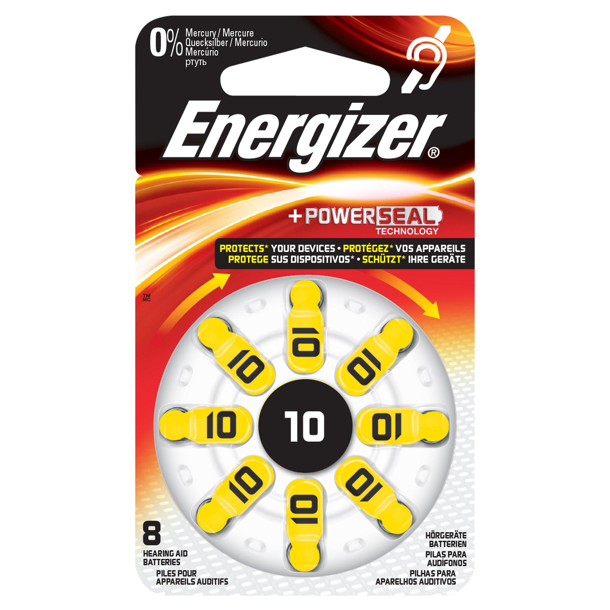 Image of Energizer 10-8 Batterien für Hörgerät, 8 Stück - 10