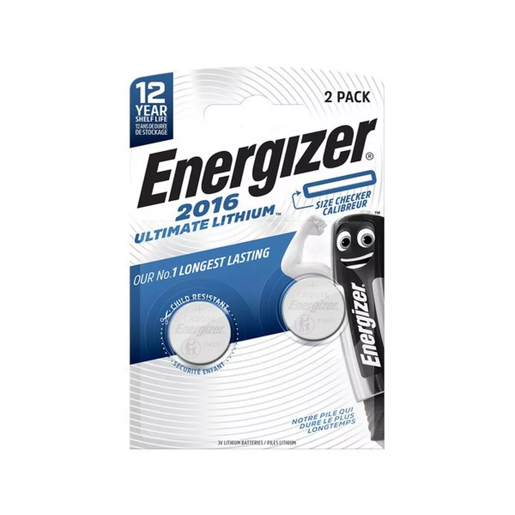 Energizer - Ultimate CR2016, Lithium-Batterien, 2 Stück