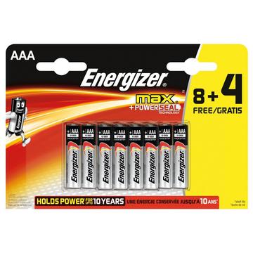 Batterie alcaline, 8+4 pezzi