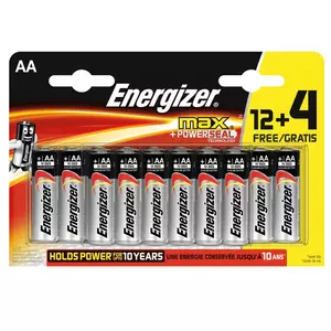 Alkaline-Batterien, 12 + 4 Stück