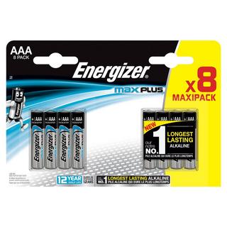 Energizer Max Plus (AAA) Alkaline-Batterien, 8 + 4 Stück 