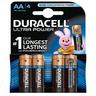 DURACELL Ultra Power (AA, LR6, MX1500) Piles alcalines, 4 pièces 
