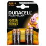 DURACELL Plus Power (AAA, LR3, MN2400) Batterie alcaline, 4 pezzi 