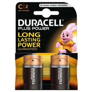 DURACELL Plus Power (C, LR14, MN1400) Alkaline-Batterien, 2 Stück 