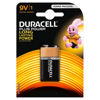 DURACELL Plus Power (9V, 6LP3146, MN1604) Batteria alcalina 