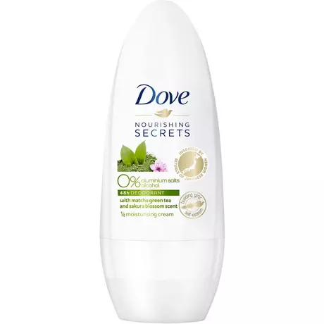 Dove   Deodorant Pflegegeheimnisse mit Matcha Grüntee- und Kirschblütenduft 0% Aluminiumsalze Roll-On 