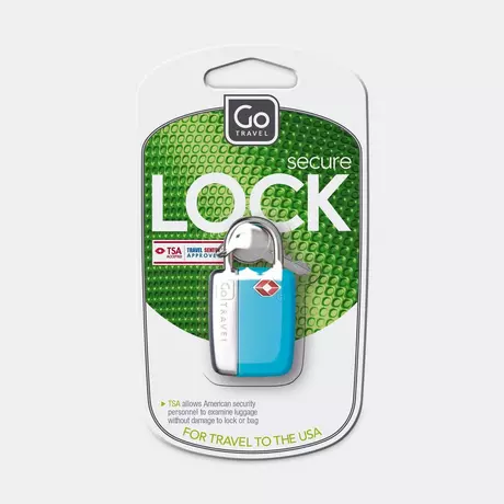 GO Cadenas à clé pour bagages Glo Travel Sentry Lock Bleu Aqua