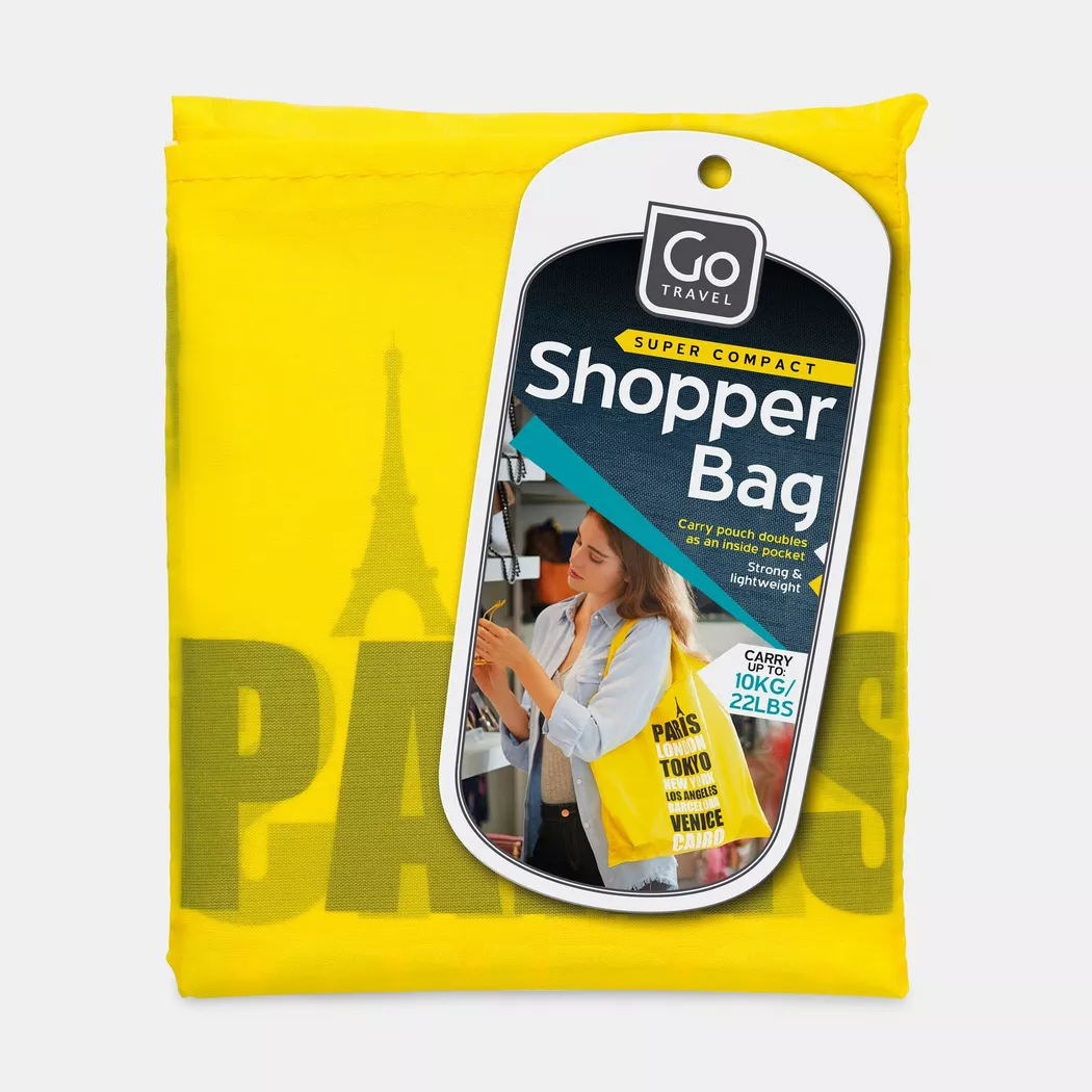 Go Travel - Shopper-Tasche, One Size, Gelb