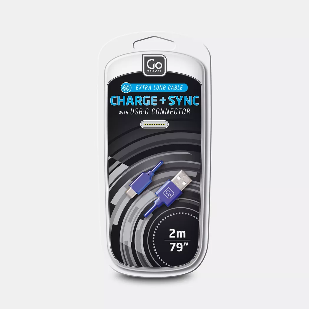 Go Travel - USB Kabel, One Size, Blau