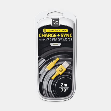 Go Travel Jaune One size Micro USB Cable 