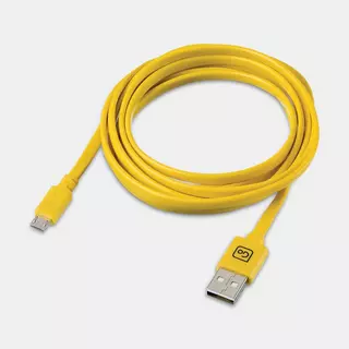 GO Duffle bag à roulettes Micro USB Cable Jaune