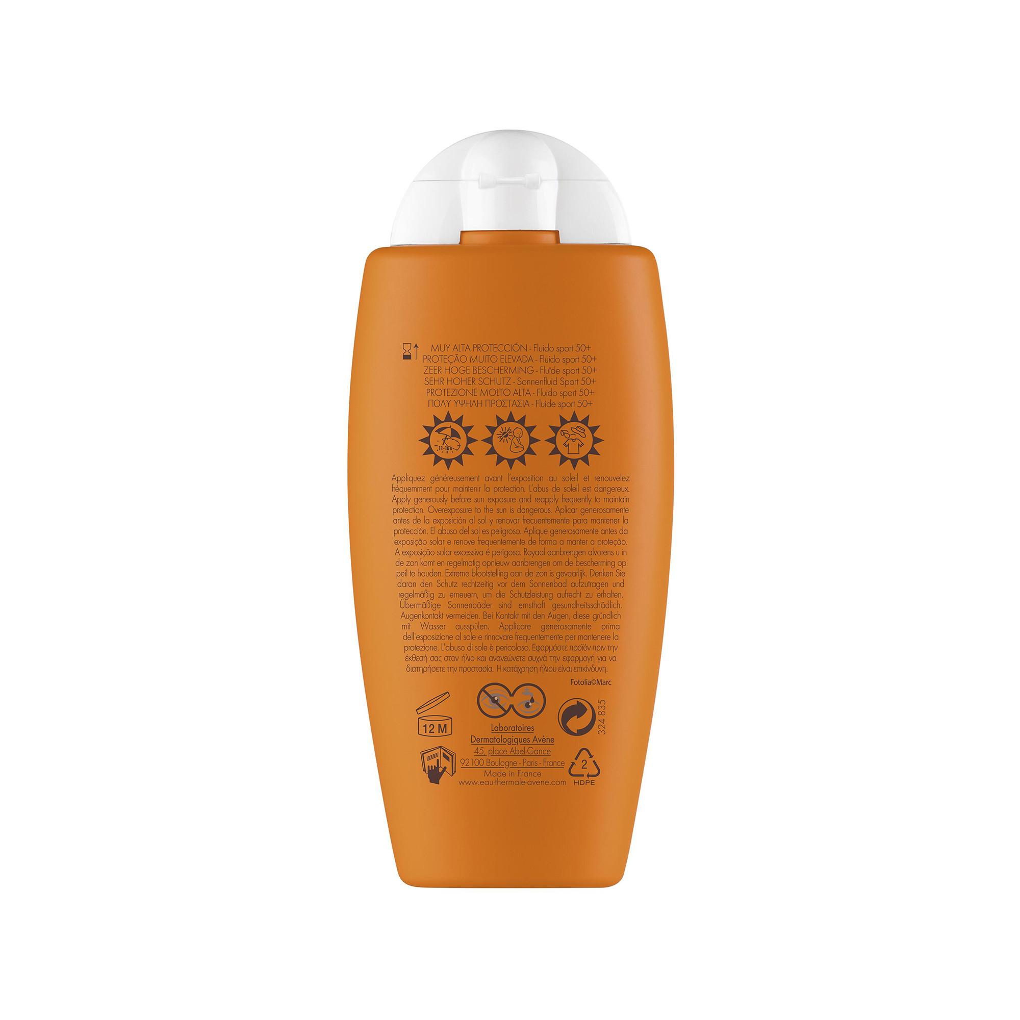 Avene Protection solaire Fluide sport SPF50+ Soins solaires 