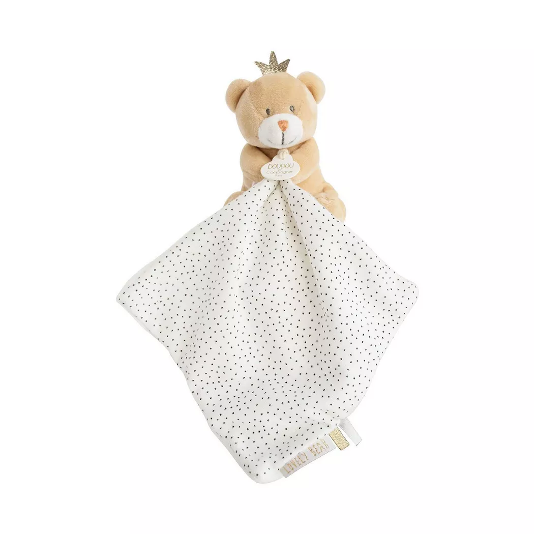 Doudou pantin ours petit roi