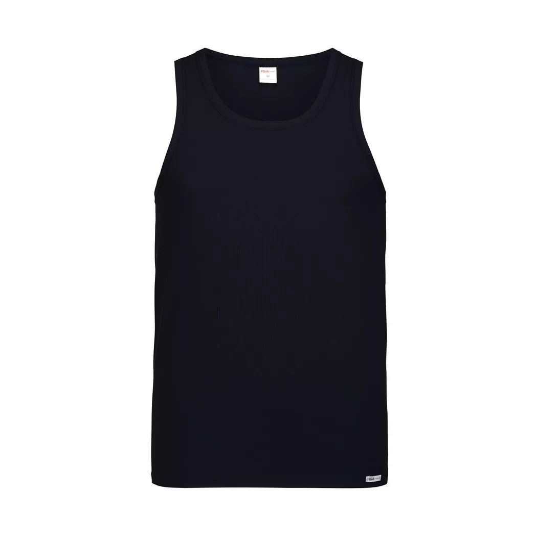 ISA bodywear - Shirt ohne Arm ON, für Herren, Black, Größe M