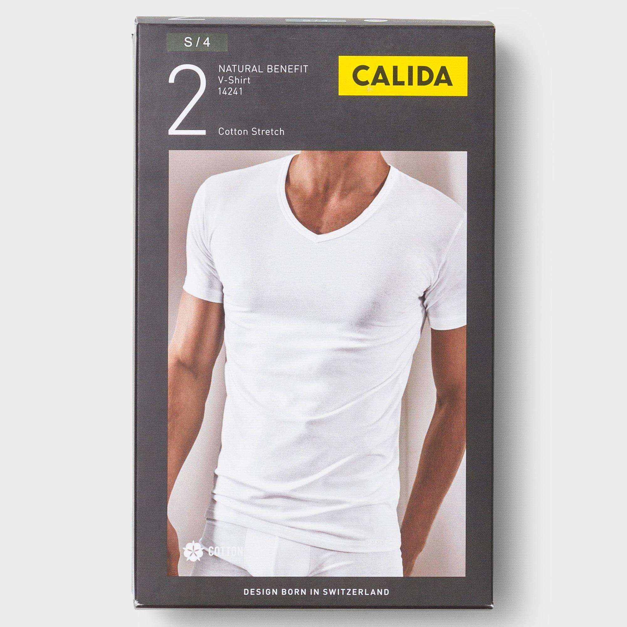 CALIDA Natural Benefit T-Shirt Scollo a V Duopack  