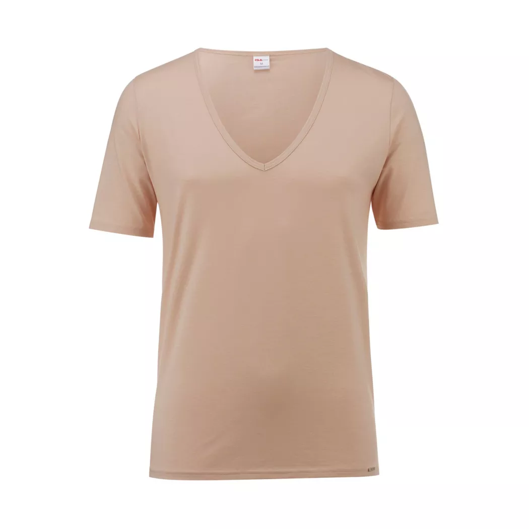 ISA bodywear - Shirt kurzarm, VA, für Herren, Beige Größe XXL