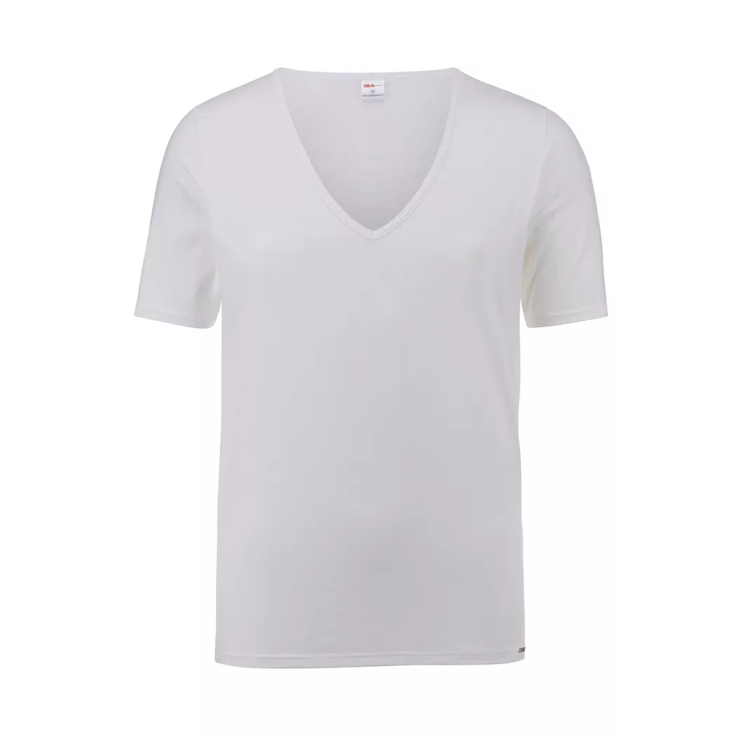 ISA bodywear - Shirt kurzarm, VA, für Herren, Weiss, Größe S