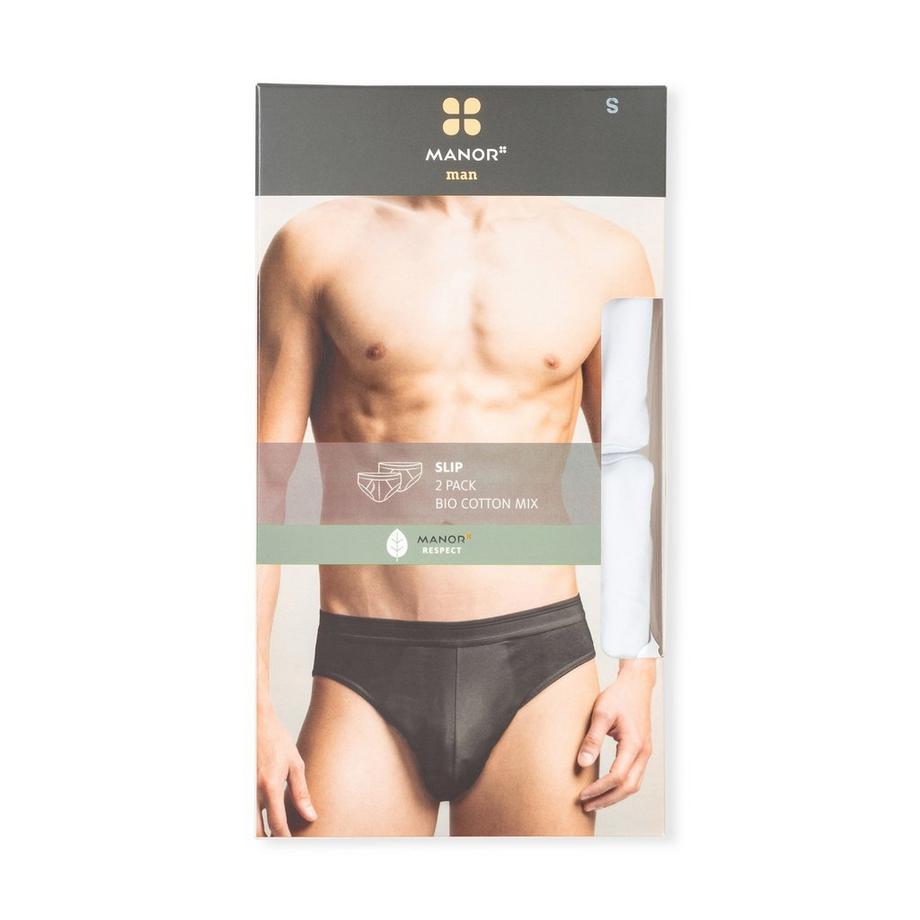 Manor Man Lot de 2 Slips avec Ouverture  