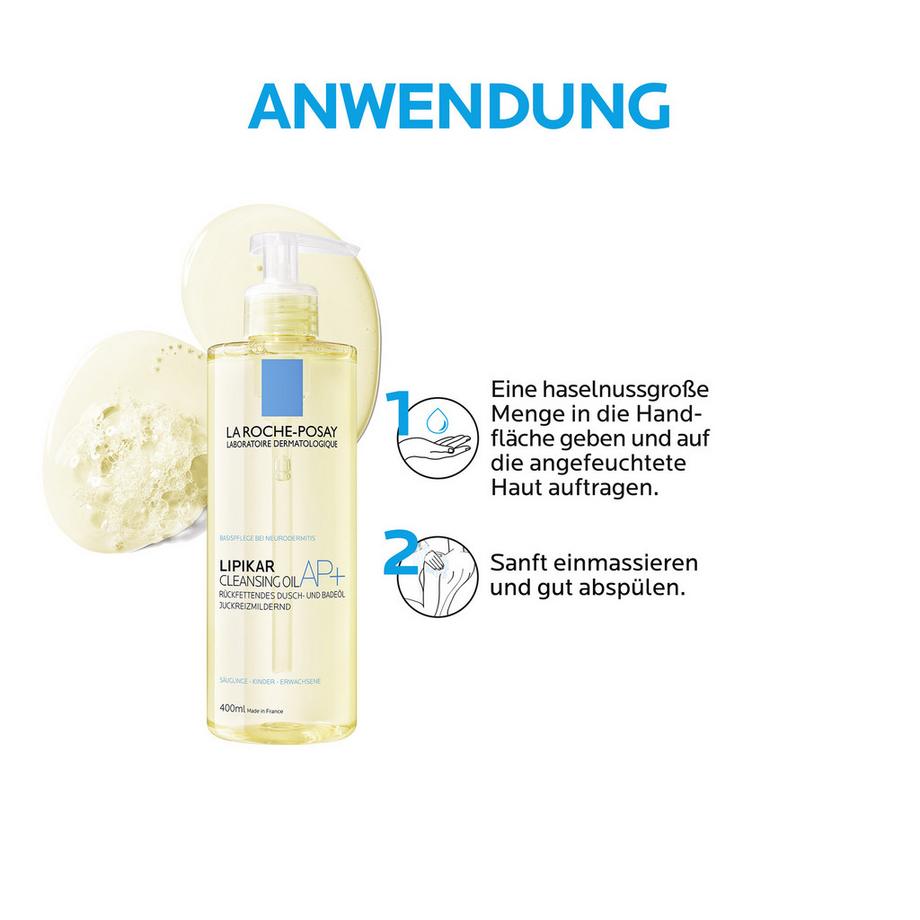 LA ROCHE POSAY  Lipikar Badeöl AP+
 Lipikar HUILE DE DOUCHE ET DE BAIN AP+ Huile de douche et de bain relipidante 