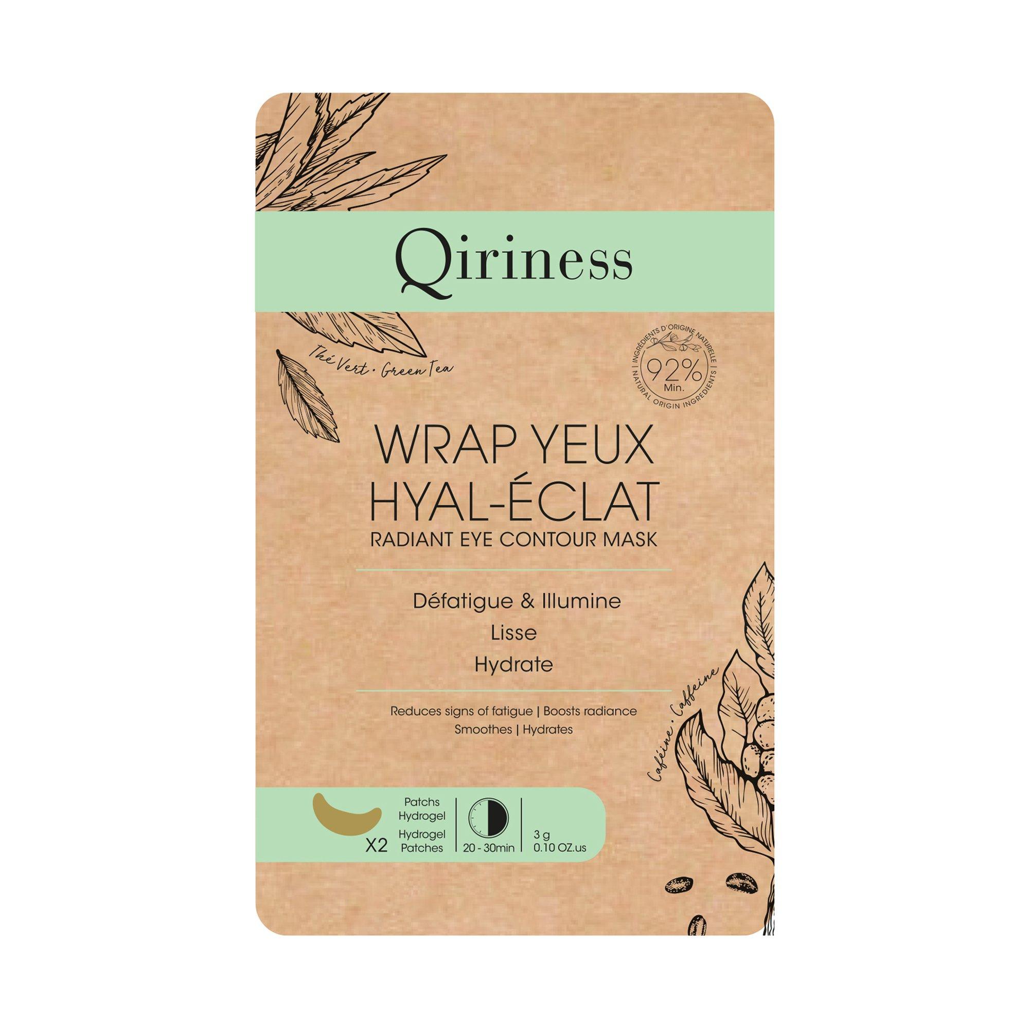 Image of Qiriness Wrap Yeux Hyal-Eclat Radiant Eye Contour Mask - 1 Coppia