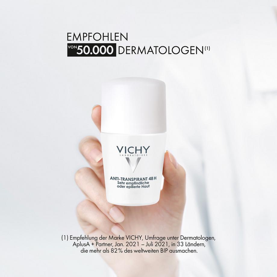 VICHY Déo peaux sensi anti-transp rollon Deodorant Sensitiv Anti-Transpirant 48h Roll-on 