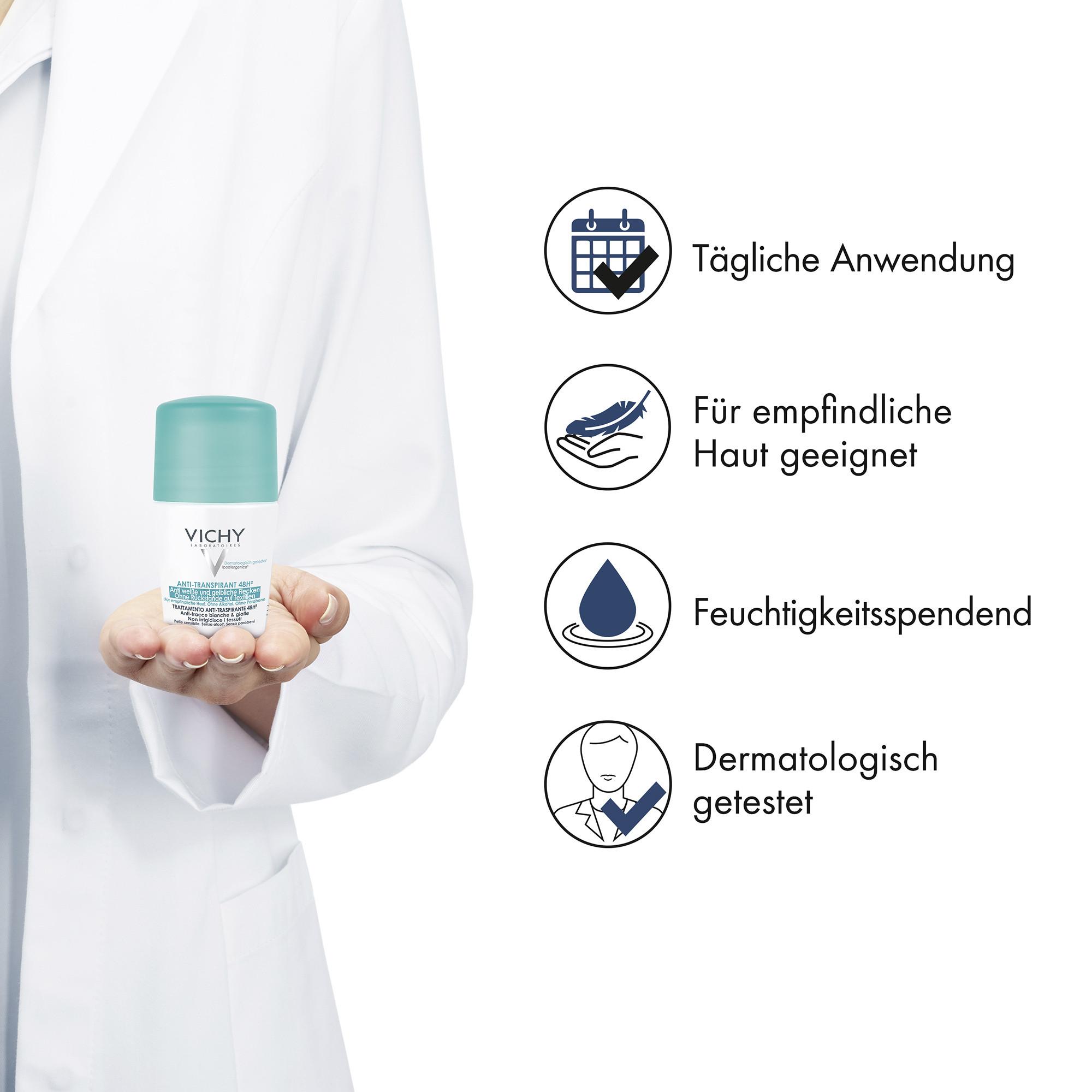 VICHY Déo anti-transpirant rollon
 Deodorant Anti-Transpirant 48h Roll-on 