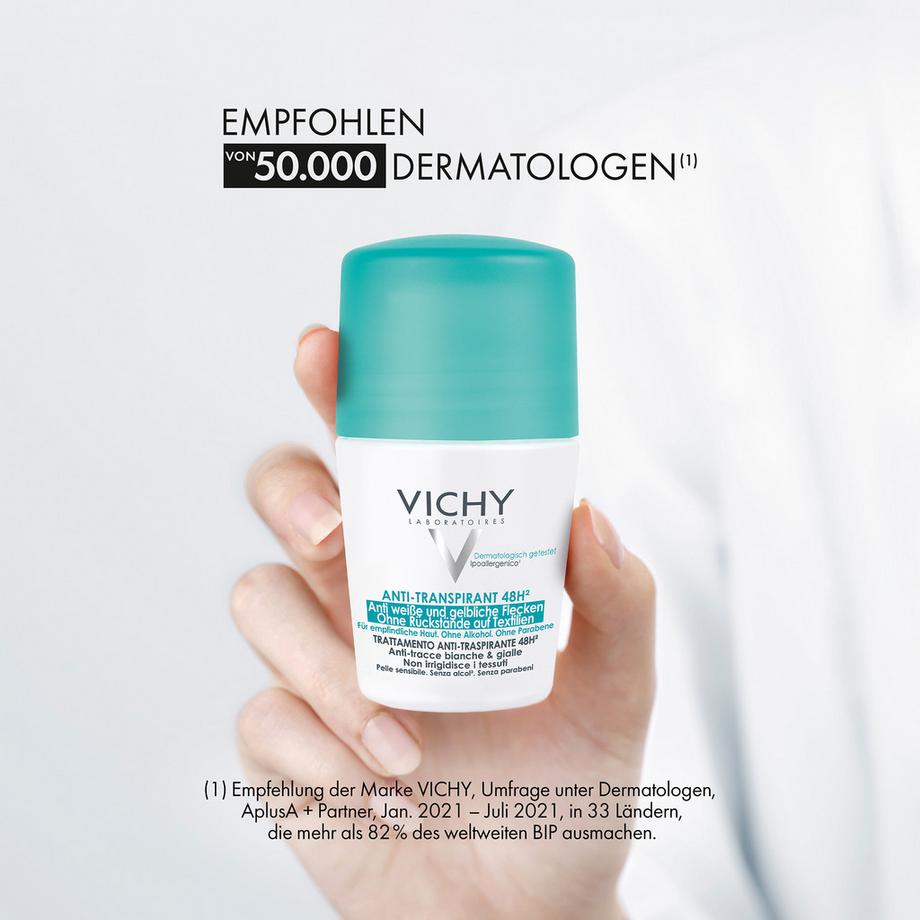 VICHY Déo anti-transpirant rollon
 Déodorant anti-transpirant 48h à bille 