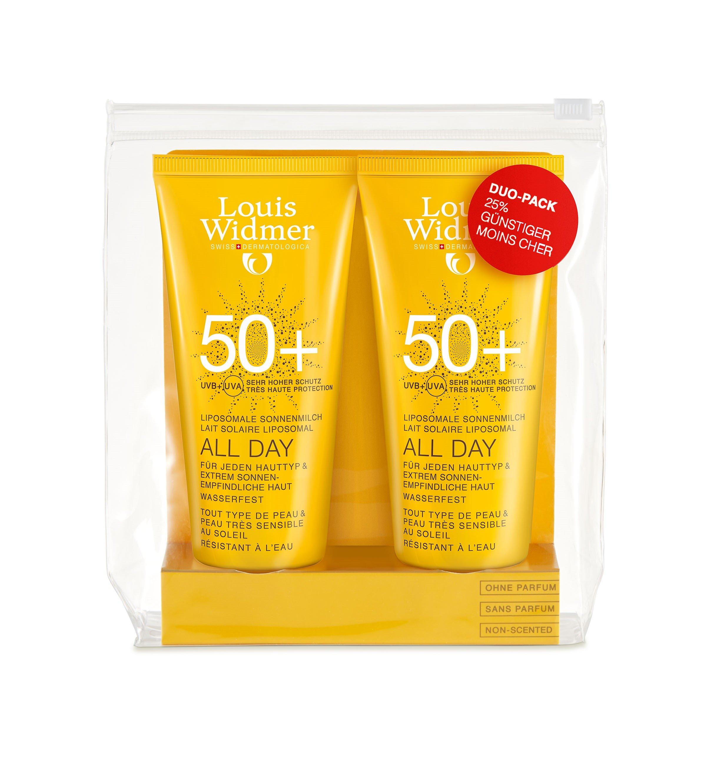 Louis Widmer ALL DAY 50+ DUO All Day 50+ Duo-Pack con Profumo 