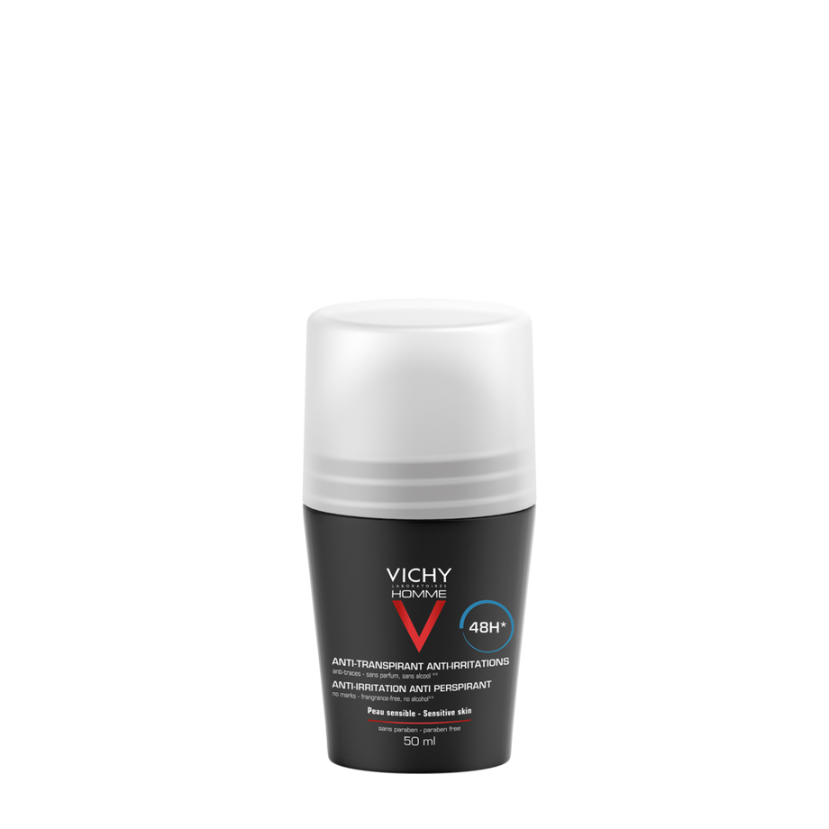VICHY  Homme déo 48h peau sens rollon Homme Deodorant Empfindliche Haut Roll-On 48h 