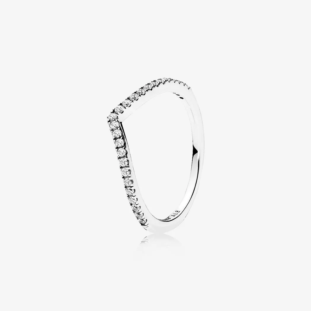 Pandora - Ring mit Stein, Stories, 50, Silberfarben