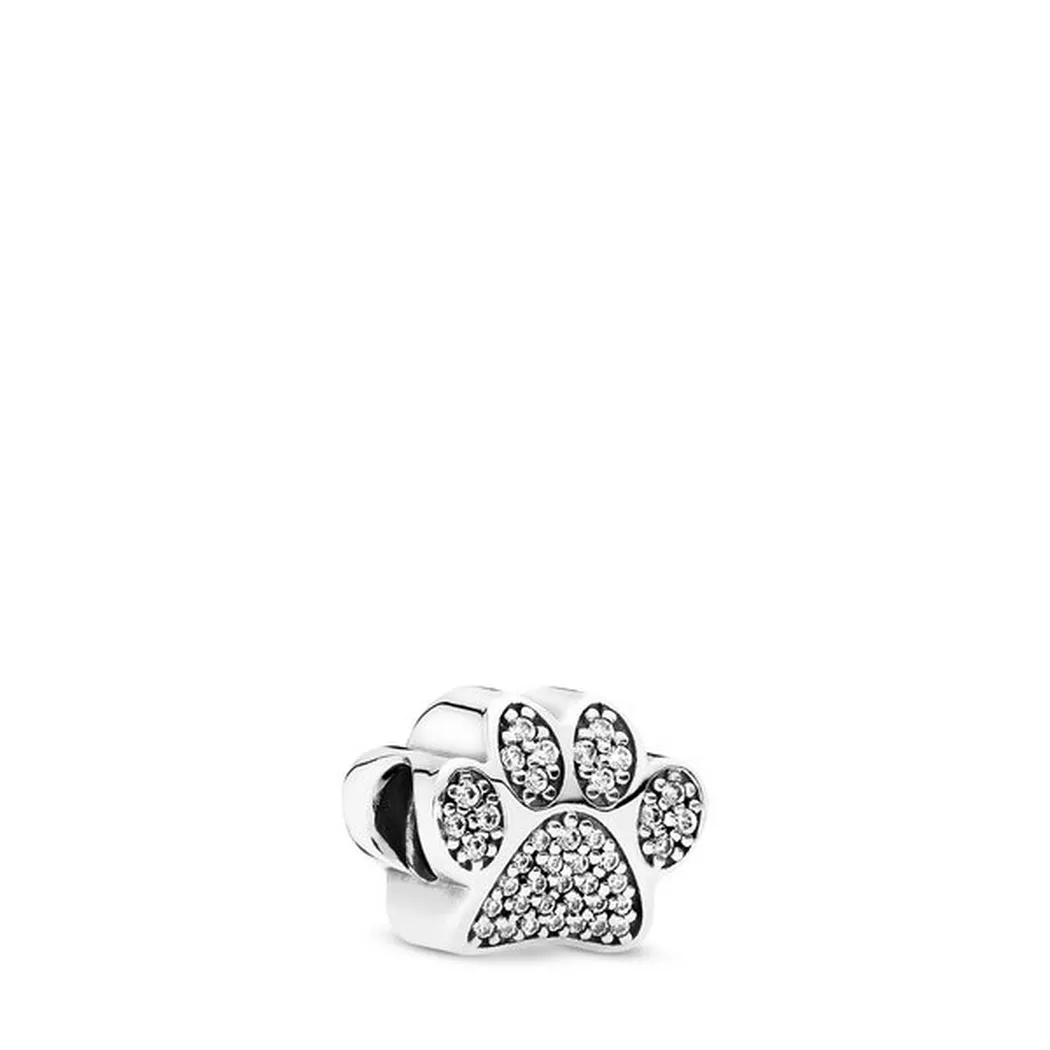 Pandora Charm Moments Sparkling Paw Print Charm