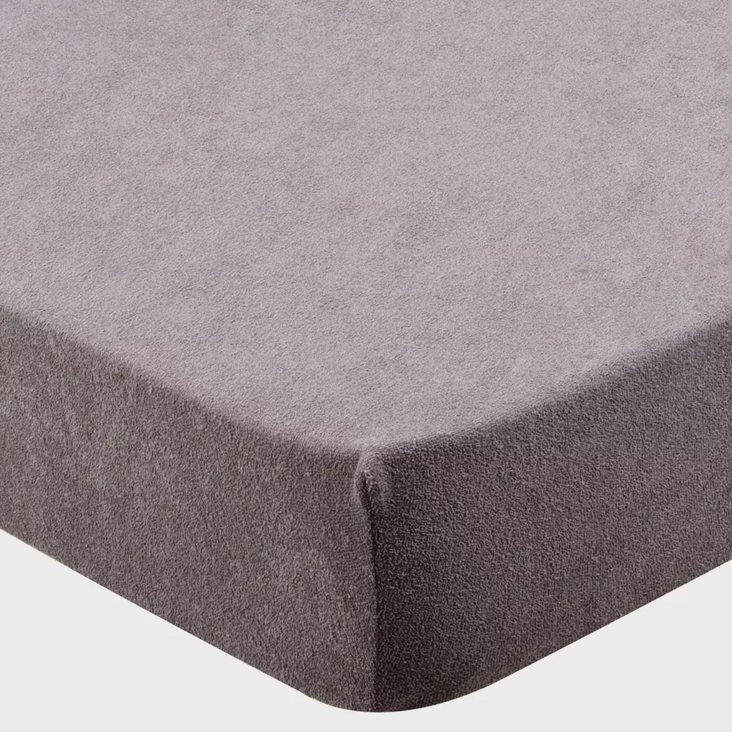 Manor - Fixleintuch, Frottee Fixleintuch, 90-100 x 200 x 22 cm, Grau