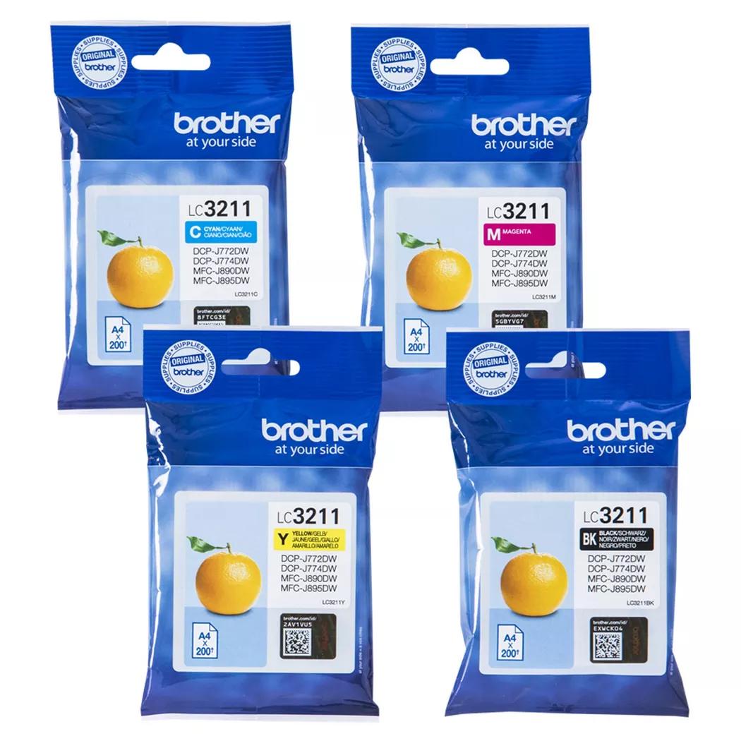 Brother – LC-3211V Valuepack, Multipack, Tintenpatronen, Multicolor