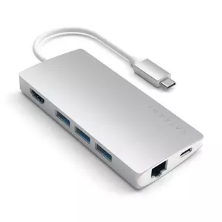 SATECHI USB-C Multiport Adapter 4K HDMI Adattatore Argento