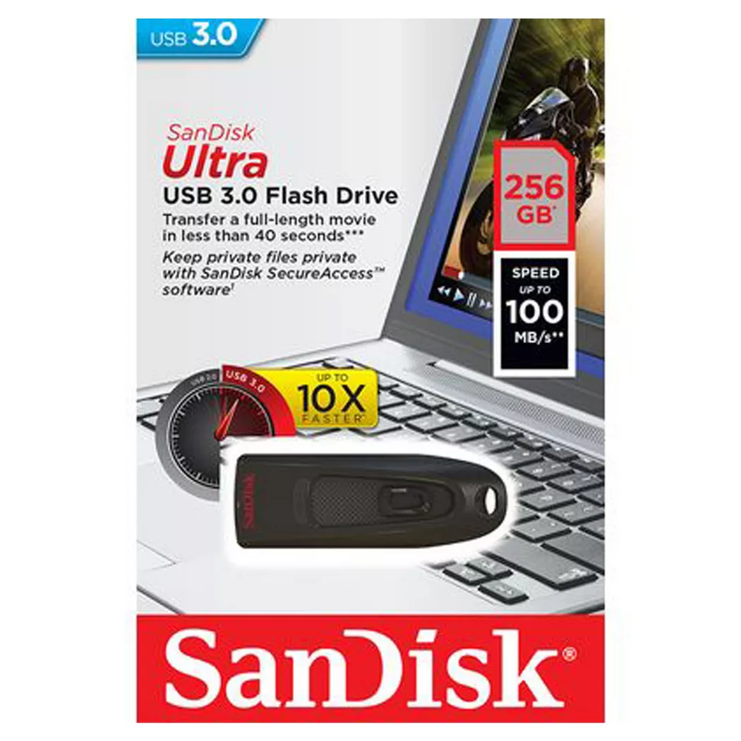 SanDisk Ultra 256GB, USB 3.0 Flash Drive