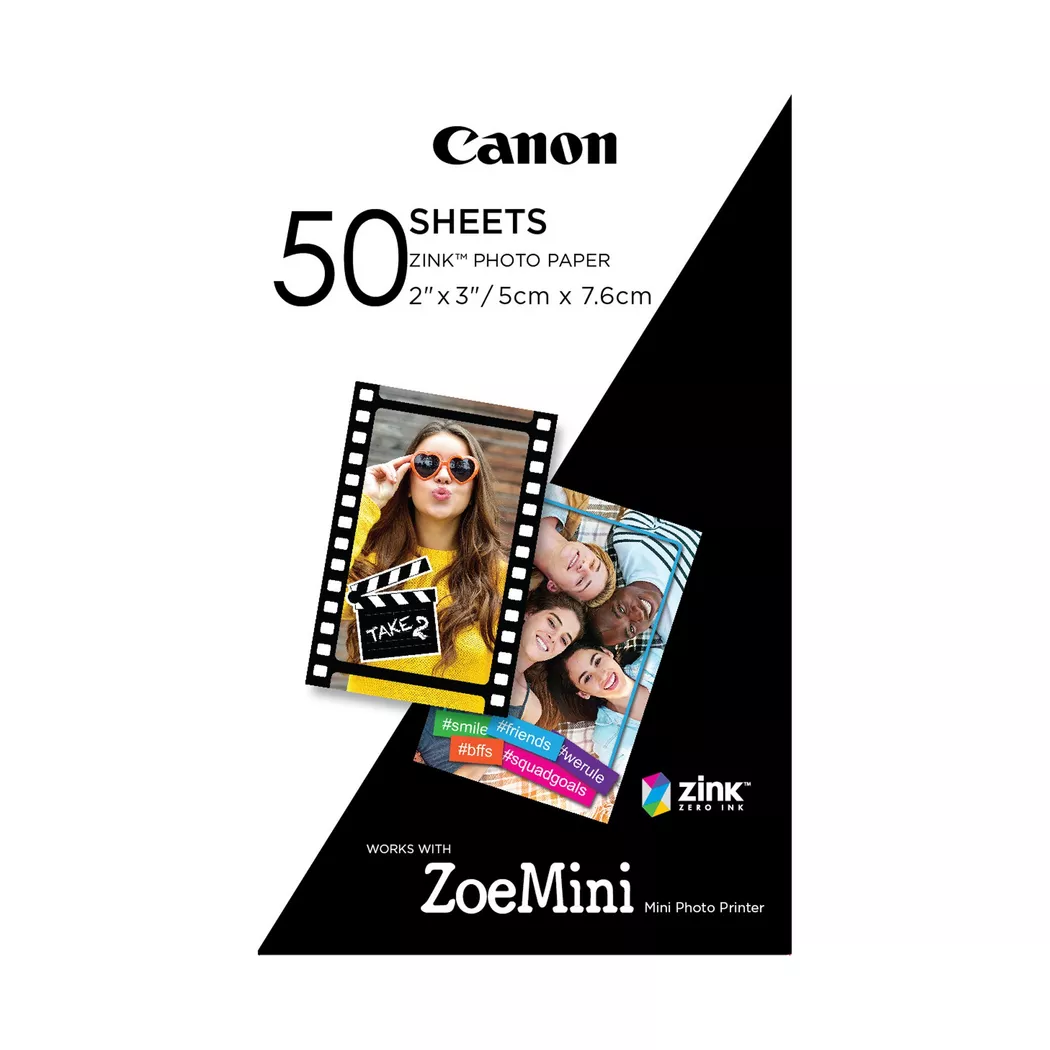 Canon – Zink ZP-2030, Fotopapier, 50 Blatt, Weiss