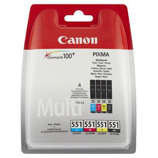 Canon CLI 551 Cartucce inchiostro, confezione multipla 