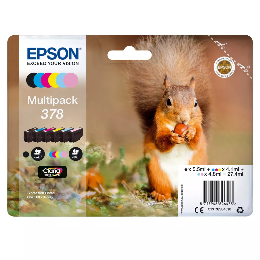 Epson – T378840, Multipack, Tintenpatronen, Multicolor