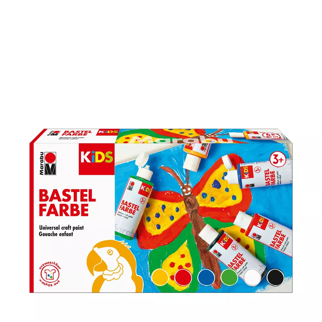 Marabu KiDS Bastelfarbe | 80 ml | 6 Stück