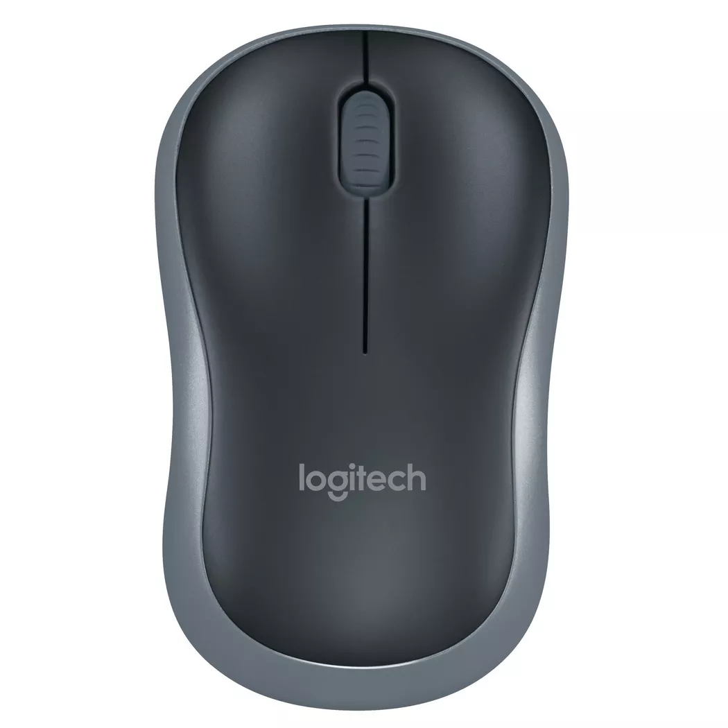 Logitech M185 Wireless Optical Mouse Ambidextrous Grey 910-002238