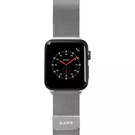 LAUT Steel Loop (Apple Watch) Smartwatch Metall-Armband Silber