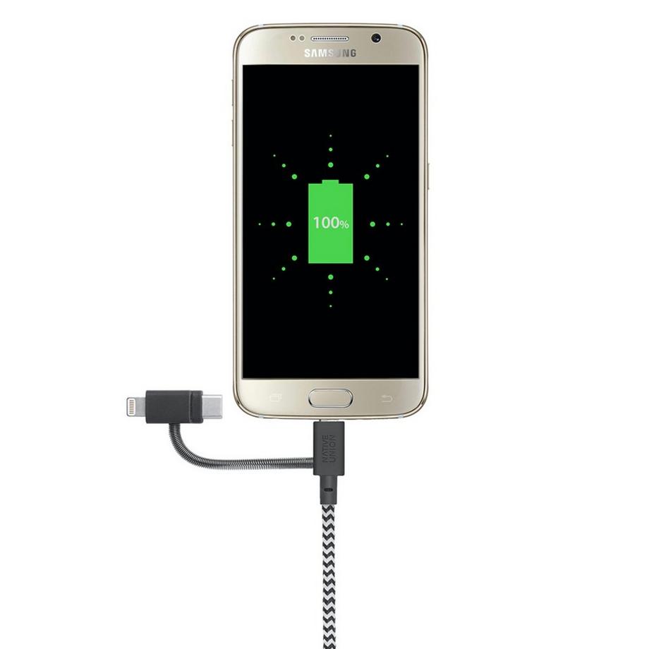 NATIVE UNION 3-in-1 Micro+Lightning+USB-C 2 Adapterkabel 