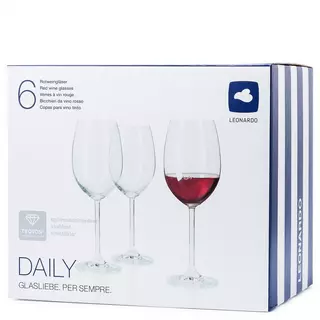 LEONARDO Rotweinglas, 6 Stück Daily | online kaufen - MANOR