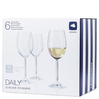 LEONARDO Bicchieri da vino bianco 6 pz Daily 