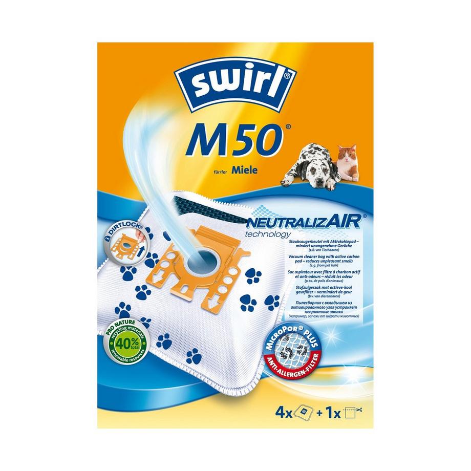 swirl Sac aspirateur M50 MicroPor Neutralizair 