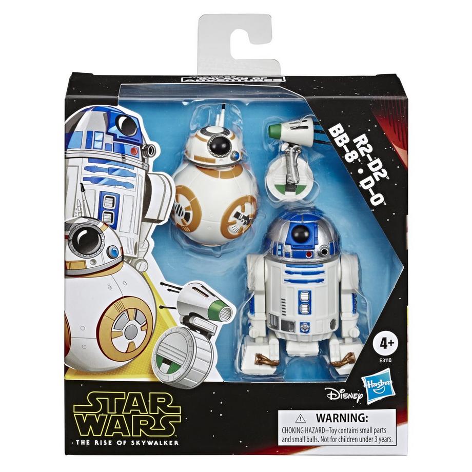 Hasbro  Star Wars Galaxy of Adventures R2-D2, BB-8, D-O figurine 3-pack 