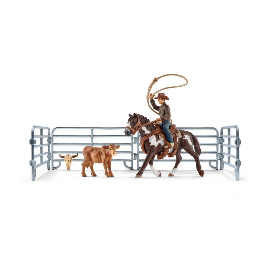 Schleich  41418 Team roping mit Cowboy 