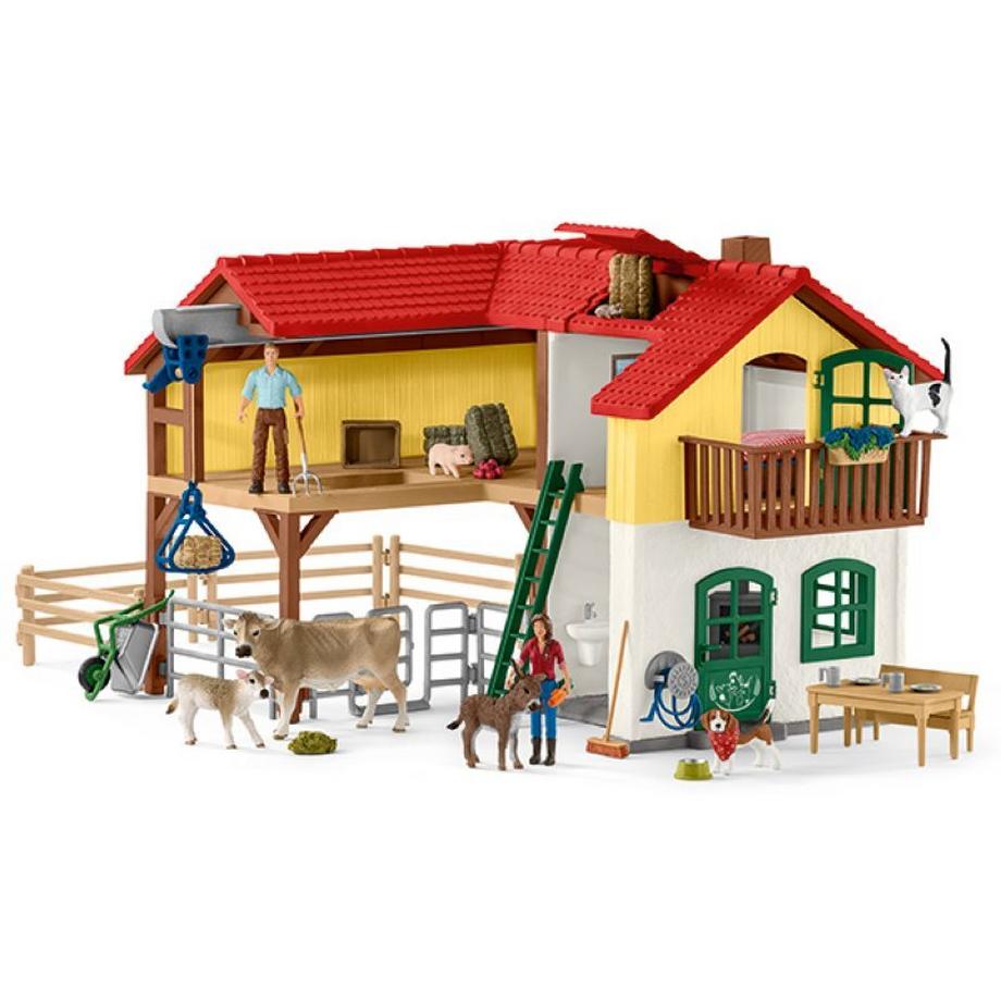 Schleich  Ferme avec étable et animaux 