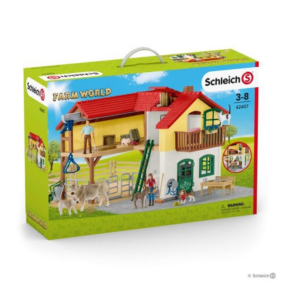 Schleich  Ferme avec étable et animaux 